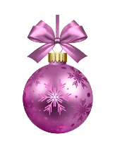 Фиолетовый елочный шар