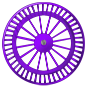 Фиолетовое колесо фона 
