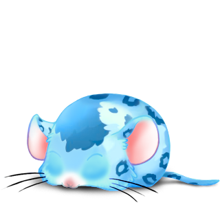 Принять мышь Леопардовый синий