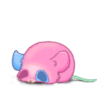 Принять мышь Розовый плюш